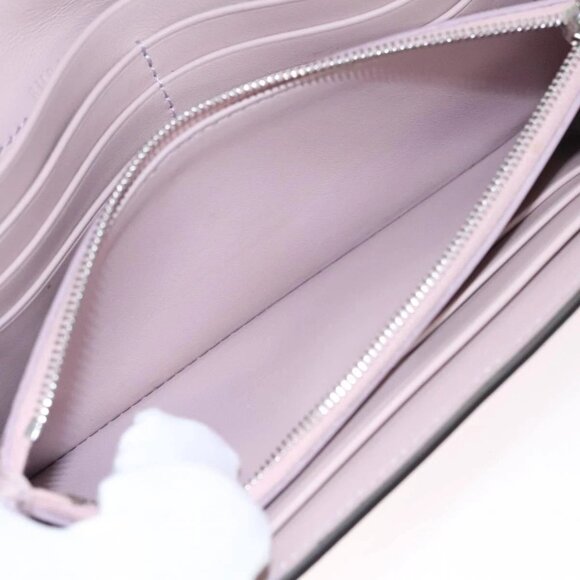 FENDI Peek A Boo Long Wallet Leather Pink 8M0427 - Picture 9 of 16